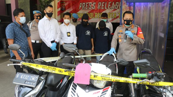 Mencuri Motor Dengan Omset Miliaran Setahun,Dua Pria Ditangkap Polres Kota Tangerang