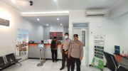 Personel Unit Samapta Polsek Kronjo Polresta Tangerang Laksanakan Patroli Preventif dan Sambang Bank BRI Unit Kronjo