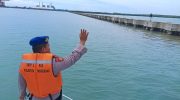 Pengamanan Objek Vital PLTU III Banten Satpolair Polresta Tangerang Gelar Patroli Perairan