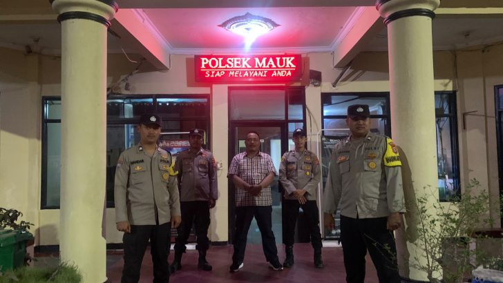 Polsek Mauk Polresta Tangerang Polda Banten  Perketan Pengamanan Mako Malam Hari