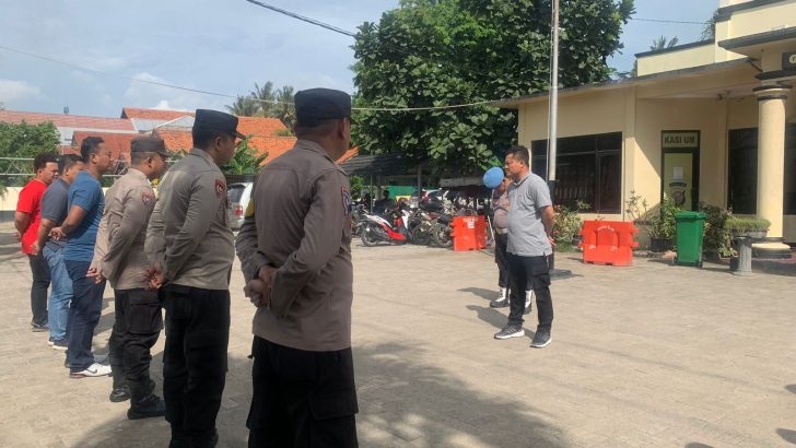 Kapolsek Mauk Pimpin Apel Pagi, Berikan Arahan Kepda Personil