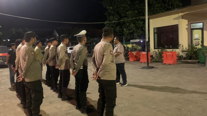 Polsek Mauk Polresta Tangerang Polda Banten Melaksanakan Apel Malam