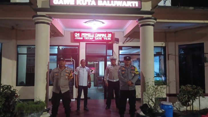 Polsek Mauk Polresta Tangerang Polda Banten Tingkatkan Pengamanan Sispam Mako Malam Hari