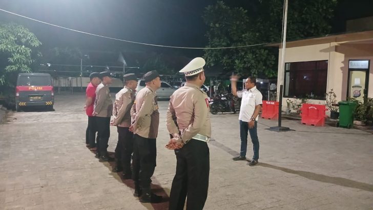Anggota Polsek Mauk Melaksanakan Apel Malam Hari