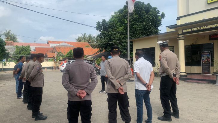 Personil Polsek Mauk Melaksanakan Apel Pagi Di Pimpin Kapolsek Mauk, Tingkatkan Kedisiplinan