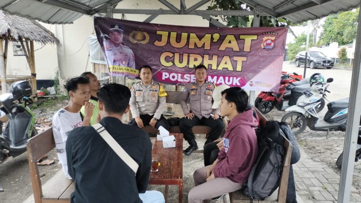 Tampung Keluhan Masyarakat Polsek Mauk Polresta Tangerang Gelar Jumat Curhat Dengarkan Keluhan Masyarakat