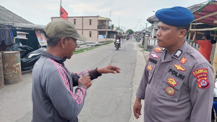 Patroli Barcode di Pesisir Pulo Cangkir Satpolairud Sampaikan Himbauan Kamtibmas