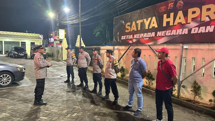 Polsek Cisoka Polresta Tangerang Giat Apel Malam