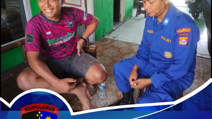 Laksanakan Kegiatan Sambang Satpolairud Berikan Himbauan Jelang Pemilu