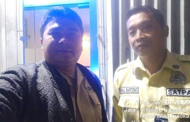 Jajaran Polsek Cisoka Polresta Tangerang  Laksanakan Patroli Barcode, Titipkan Pesan Kamtibmas