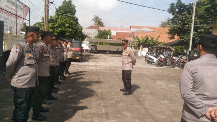 Ipda Budi Kanit Samapta Polsek Mauk Pimpin Apel Pagi