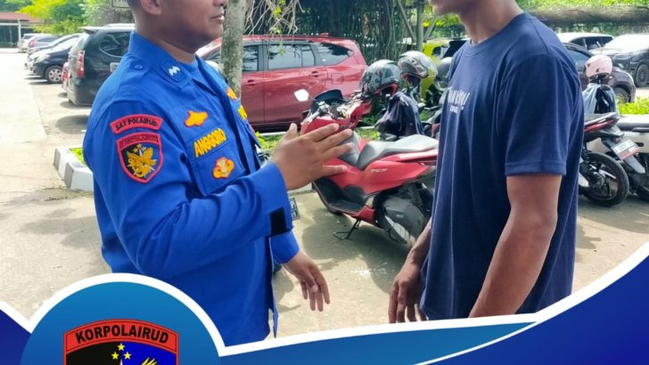 Sampaikan Pesan Kamtibmas Pemilu Damai Satpolairud Lakukan Cooling System