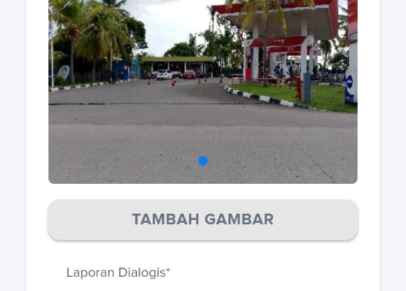 Anggota Polsek Mauk Polresta Tangerang Laksanakan Patroli Barcode Di SPBU Kedung Dalam
