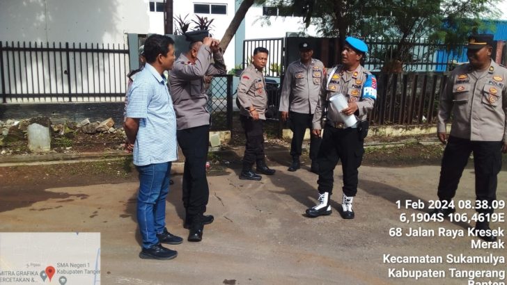 Pawas Polsek Balaraja Iptu Andi Suhendra salaku Pawas Polsek Balaraja Perketat Penjagaan Mako.