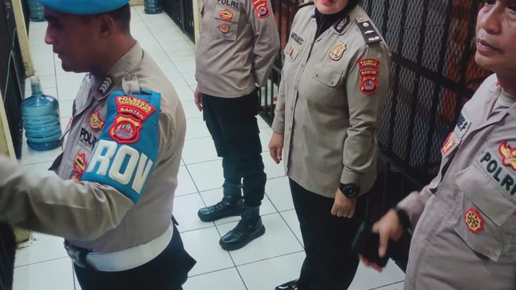 Pengecekan rutin Tahanan Mako Polresta Tangerang