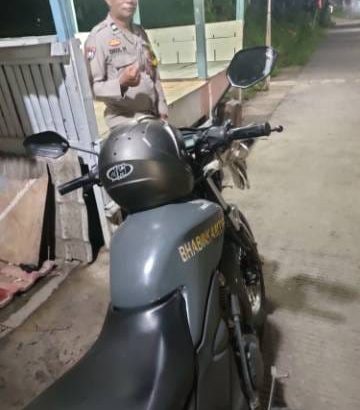 Personil Polsek Balaraja Patroli Barcode di titik-titik yang sudah ditentukan.