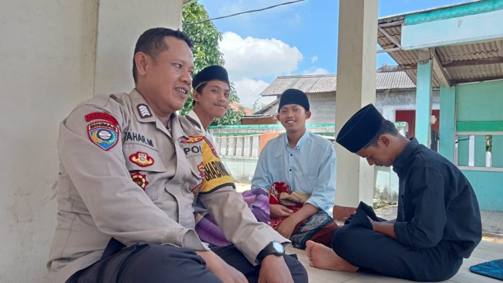 Babinkamtibmas desa pangadegan ciptakan situasi Kondusif jelang pemilu damai 2024.
