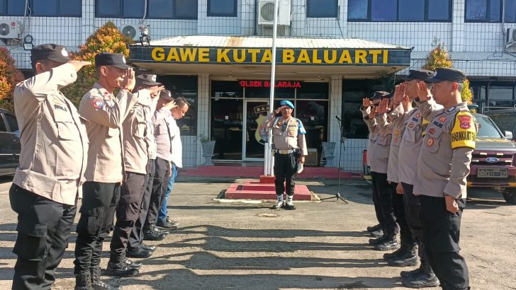 Serah Terima Piket siaga SPKT dan Piket Pungsi Polsek Balaraja Polresta Tangerang