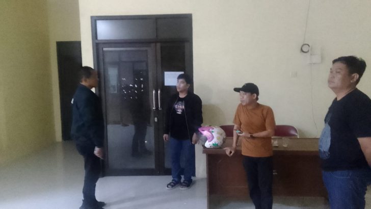 Piket Polsek Mauk Kontrol Gudang Penyimpanan Logistik Pemilu.