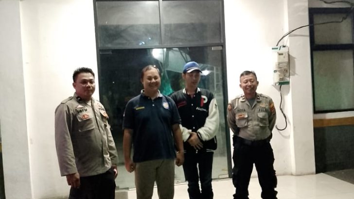 Piket Polsek Mauk Kontrol Gudang Penyimpanan Logistik Pemilu.