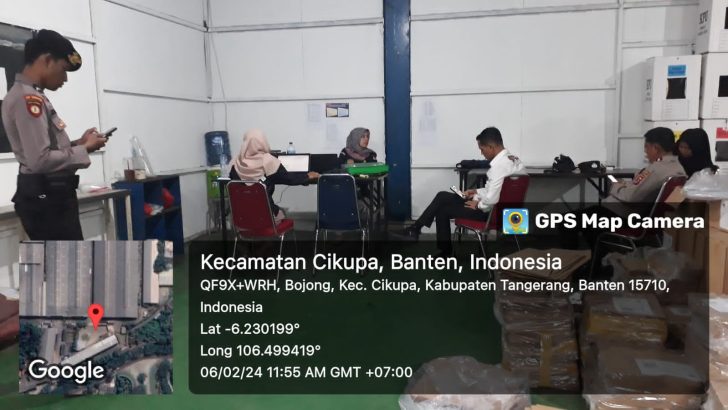 Kasat Intelkam Polresta Tangerang Kompol R. Moch Sofyan, SH koordinasi dengan KPU Kab. Tangerang dalam rangka memelihara Harkamtibmas serta mensukseskan Pemilu
