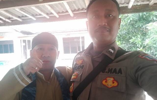 Bhabinkamtibmas Polsek Mauk Polresta Tangerang Sambang masyarakat Desa Kemeri