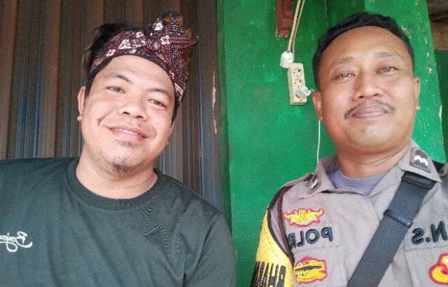 Anggota Polsek Mauk Polresta Tangerang Sambang masyarakat Desa Kemeri