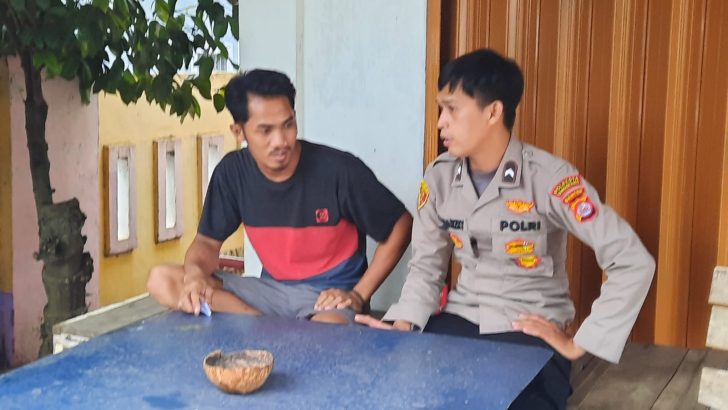 Bripda Putra Melaksanakan Kegiatan Ngopi Wae Bersama Masyarakat Desa Ranca Labuh