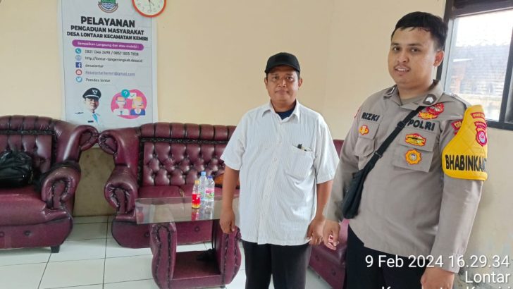 Bhabinkamtibmas Polsek Mauk Polresta Tangerang Giat Sambang dan Preemtif Desa Kemiri