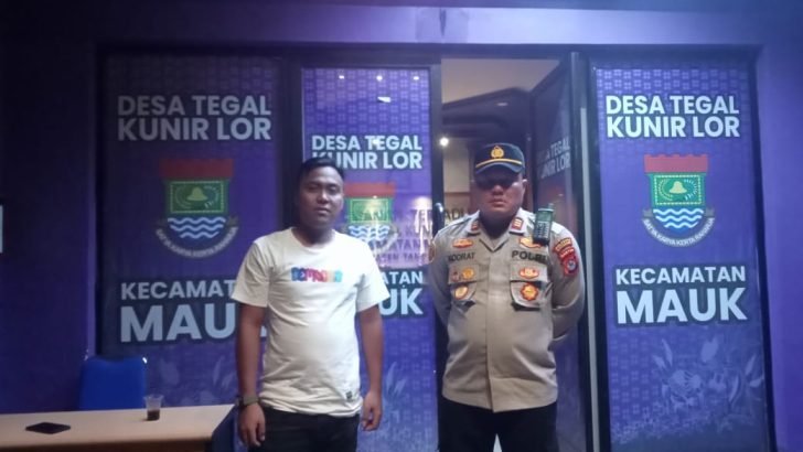 Sambang dan Pengecekan Situasi Gudang Penyimpanan Logistik Pemilu Agar Aman di Wilkum Polsek Mauk
