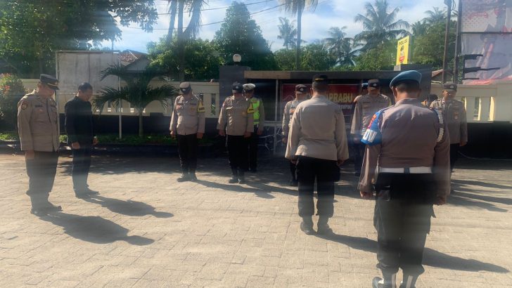 Personil Polsek Mauk Polresta Tangerang Polda Banten Giat Apel Pagi