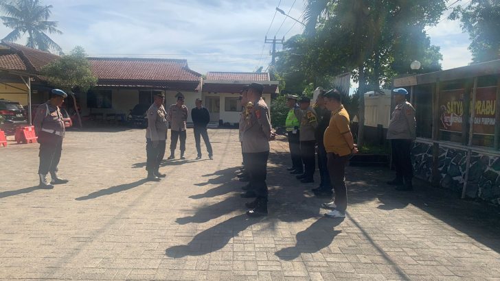 Kanit Binmas Polsek Mauk Pimpin Apel Pagi