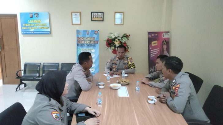 AKP Subarjo, S.H., M.Si , Memimpin Pelaksanaan Anev Siwas Polresta Tangerang