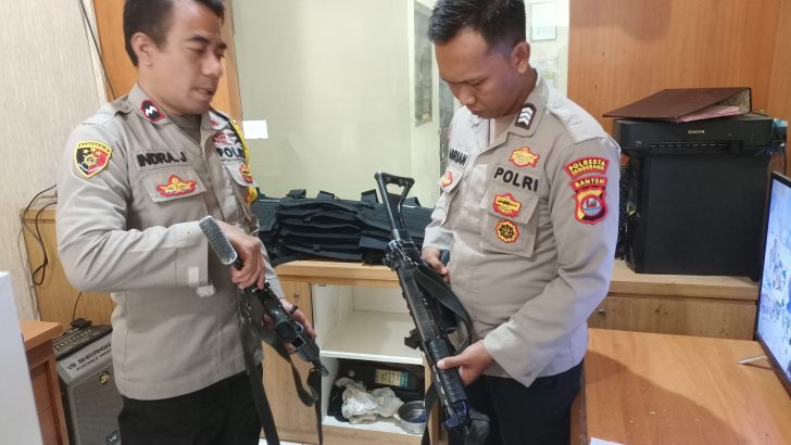Siwas Polresta Tangerang melaksanakan kegiatan pengecekan Senpi dan Amunisi Inventaris ke Polsek Jajaran.