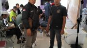 Anggota Sat Intelkam Polresta Tangerang beserta personil Polsek Melaksanakan pengamanan Rapat Pleno Terbuka Penghitungan Perolehan Suara Pemilu Tahun 2024.