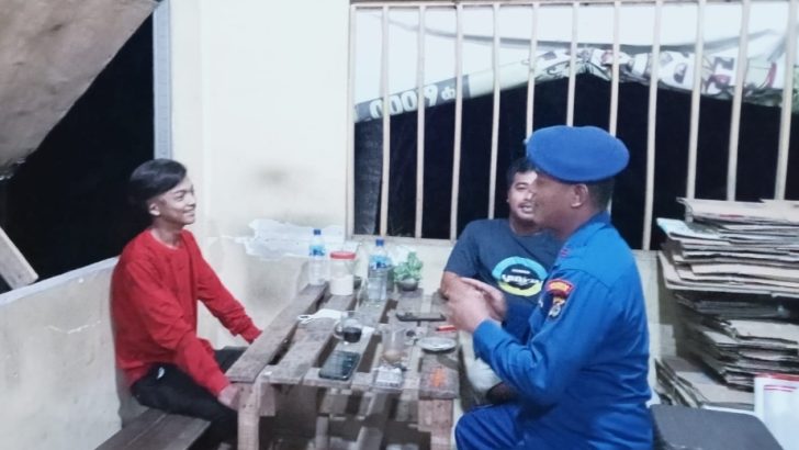 Sampaikan Himbauan Kamtibmas Satpolairud Laksanakan Patroli Barcode Malam Hari