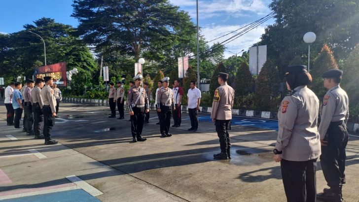 Anggota Sat Reskrim Menunjukan Kesiapan menjalankan Piket Satfung