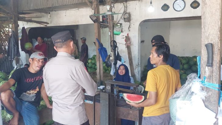 Personil Satbinmas sambang warga, berikan himbauan sukseskan Pemilu Damai 2024