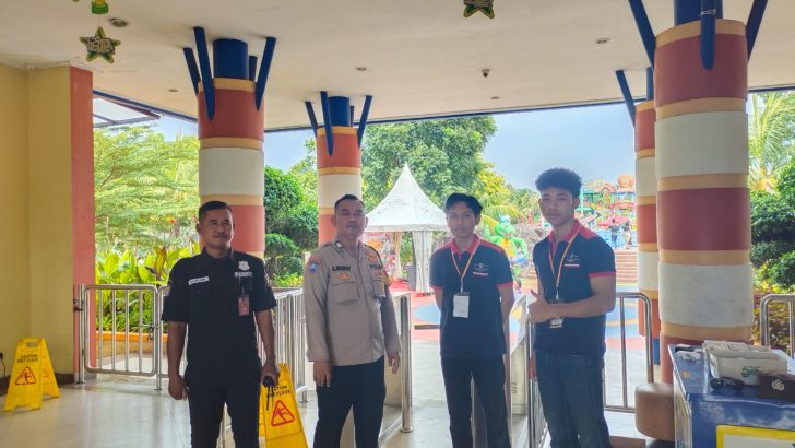 Bhabinkamtibmas Polsek Pasar kemis Patroli ke Obyek wisata Kolam renang
