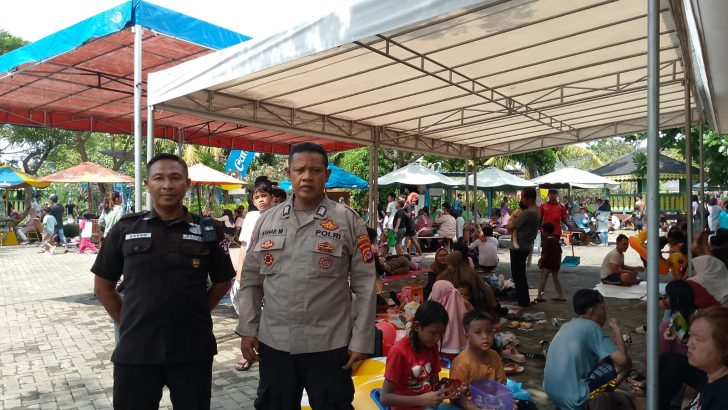 Bhabinkamtibmas Polsek Pasar kemis Patroli ke Lokasi Wisata Kolam Renang