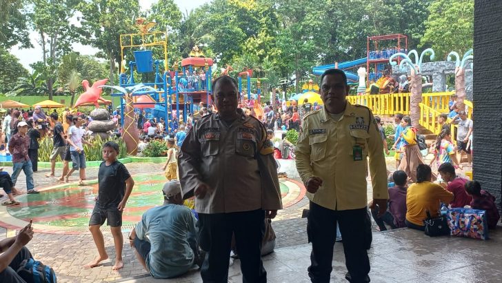 Aiptu Paryanto Bhabinkamtibmas Polsek Pasar kemis Polresta Tangerang Patroli ke Wisata Kolam Renang