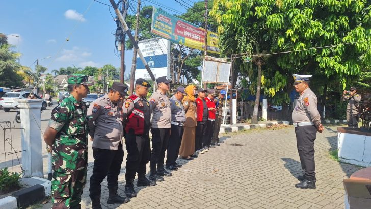 Apel Pagi Personil Pos Pam Kuta Bumi untuk Operasi Ketupat Maung 2024