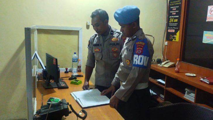 PENGECEKAN KESIAPSIAGAAN POLSEK TIGARAKSA OLEH SIPROPAM POLRESTA TANGERANG