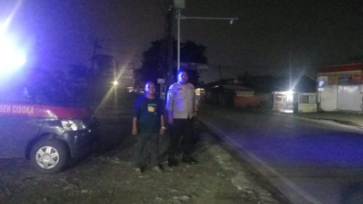 Laksanakan Patroli Barcode, Jajaran Polsek Cisoka Polresta Tangerang Titipkan Pesan Pesan Kamtibmas