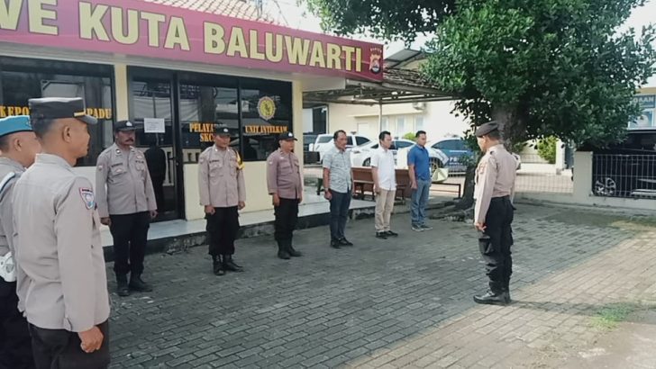 Apel Pagi dipimpin Kanit samapta