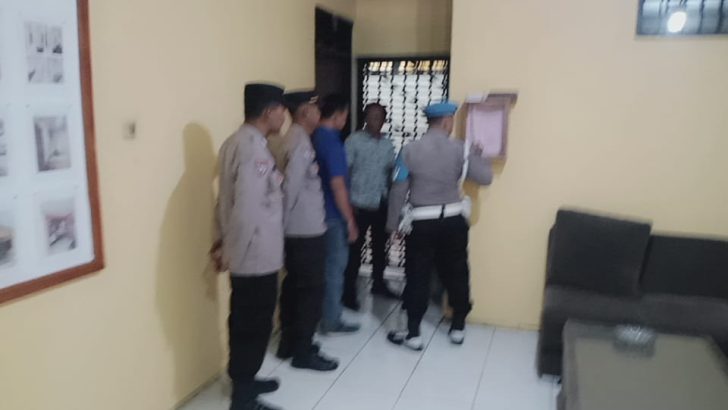 Pengecekan ruangan tahanan guna memastikan situasi aman dan tidak terjadi hal² yang tidak diinginkan