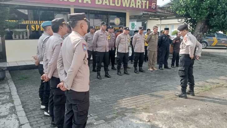 APEL GABUNGAN DALAM RANGKA PENGAMANA KEGIATA PERINGATAN KENAIKAN ISA ALMASIH DI PIMPIN IPTU SUTIKNO