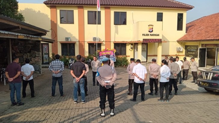 Apel Pagi Polsek Panongan Polresta Tangerang,Sebagai Bentuk Komunikasi Pimpinan Dan Anggota