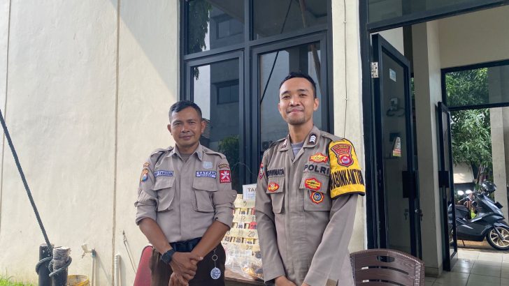 Bhabinkamtibmas Kuta Jaya Sambang Satpam Perumahan