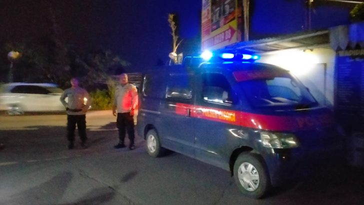 Guna menciptakan Kamtibmas, Personel Polsek Cisoka Melaksanakan Patroli Barcode